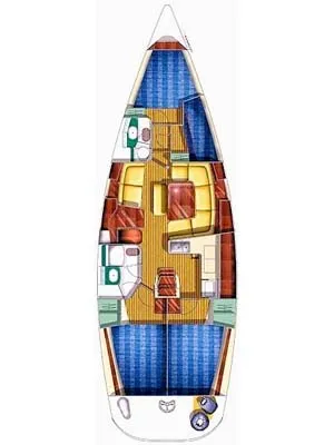 Penelope K, a Jeanneau Sun Odyssey 43 sailboat at Athens, Greece
