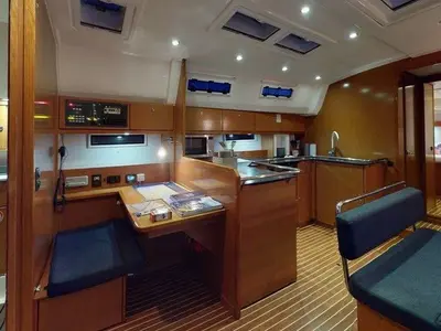 Galley of Bavaria Cruiser 50, a sailboat at Punat, Croatia