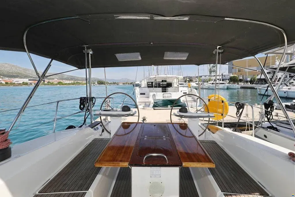 Star Isabella , a Bavaria Cruiser 50 sailboat at Punat, Croatia