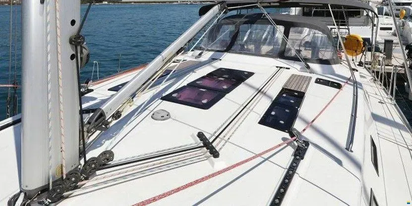 Star Isabella , a Bavaria Cruiser 50 sailboat at Punat, Croatia