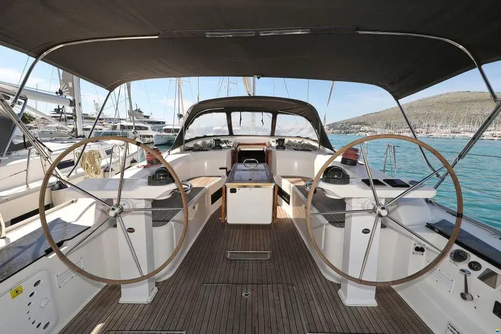 Star Isabella , a Bavaria Cruiser 50 sailboat at Punat, Croatia