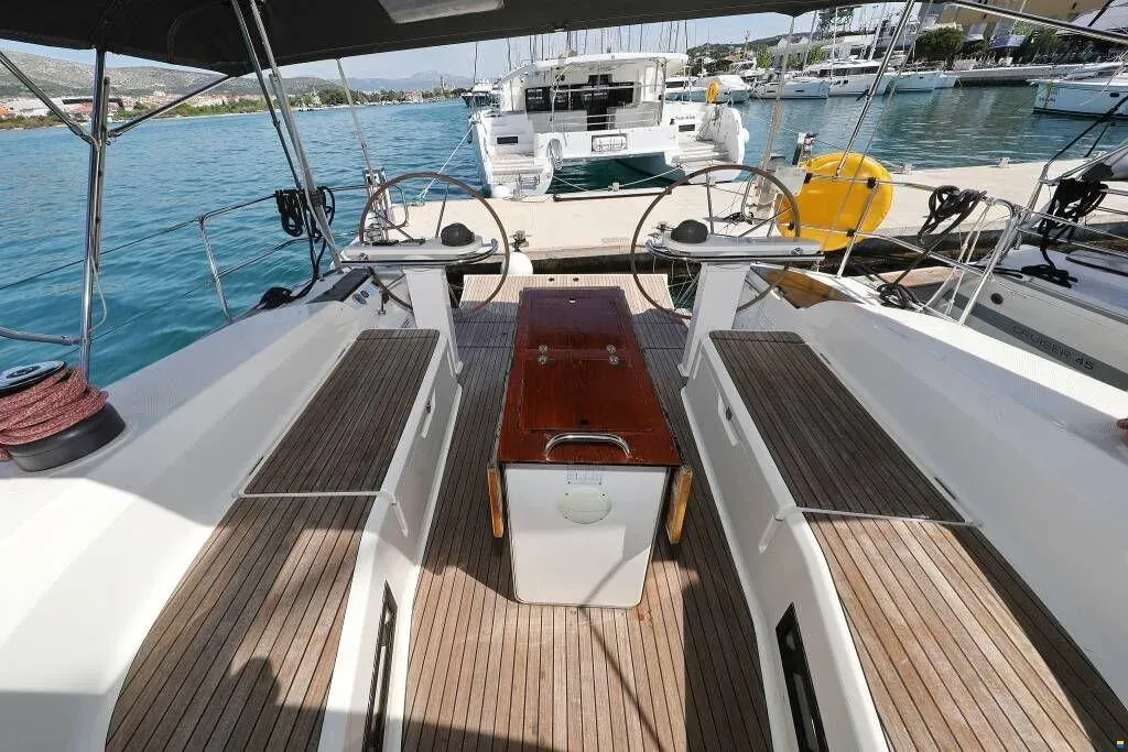 Star Isabella , a Bavaria Cruiser 50 sailboat at Punat, Croatia