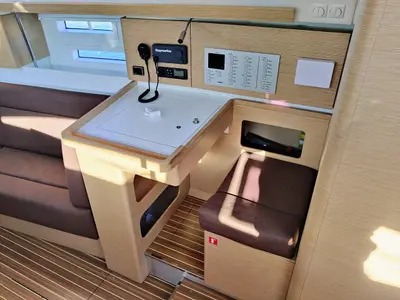 Cabin on Aciano, a Elan Impression 45 sailboat at Sukošan, Croatia