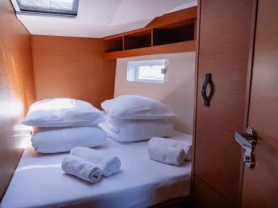 Cabin on El Yelmo, a Jeanneau 54 sailboat at Seget Donji, Croatia