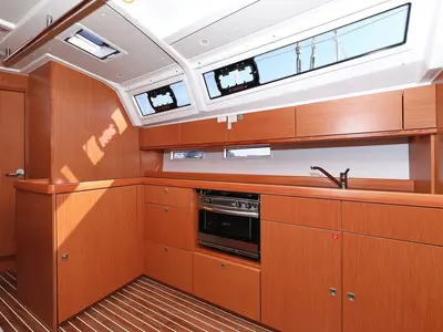 Galley of Summer Jazz, a Bavaria Cruiser 46 sailboat at Biograd na Moru, Croatia