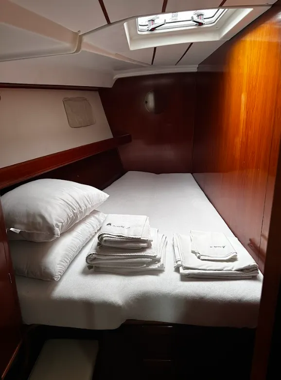 Cabin on Chrysa M, a Beneteau Oceanis Clipper 473 sailboat at Municipal Unit of Lefkada, Greece