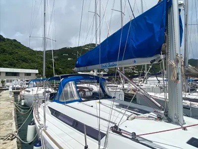 Deck of Sir Galahad II, a Jeanneau Sun Odyssey 409 sailboat at Road Town, British Virgin Islands