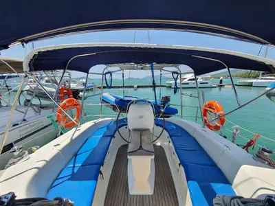 Diana, a Bavaria 39 Cruiser sailboat at Mai Khao, Thailand