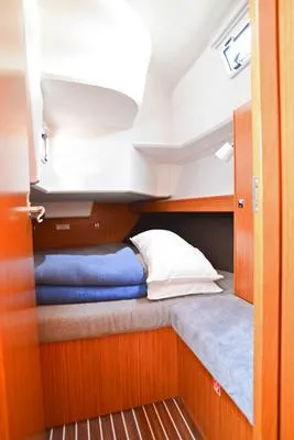 Cabin on Kedi, a Bavaria Cruiser 37 sailboat at Fethiye, Turkey