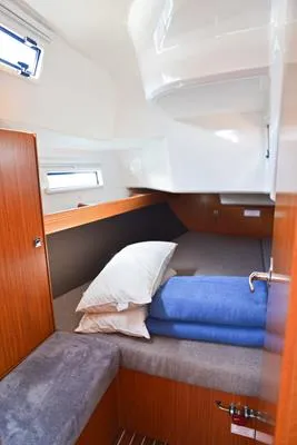 Cabin on Kedi, a Bavaria Cruiser 37 sailboat at Fethiye, Turkey