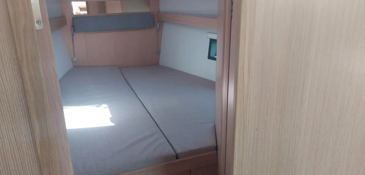 Cabin on Playa Blanca, a Bavaria C42 sailboat at Palma de Mallorca, Spain