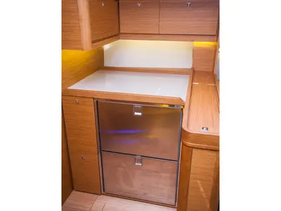 Galley of MALIN (owner version, new sails 2024., air condition, generator), a Dufour 460 Grand Large sailboat at Primošten,…
