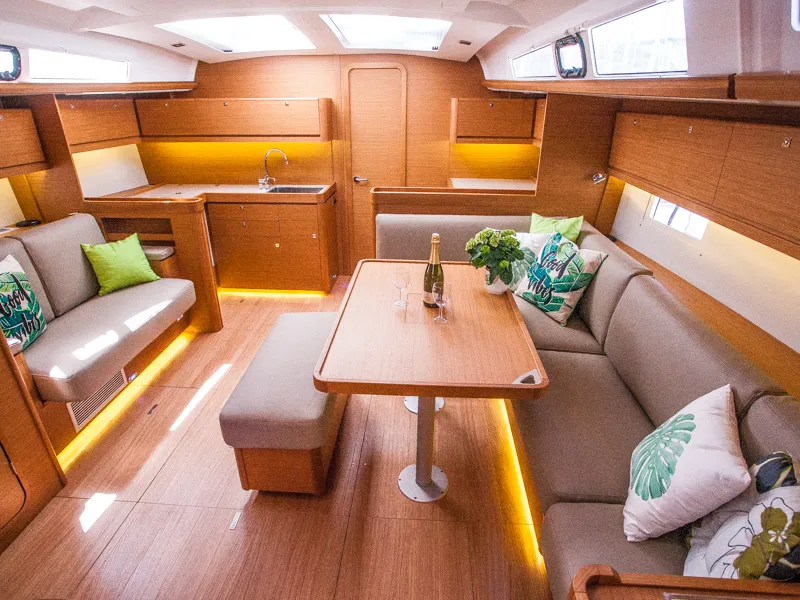 Salon of MALIN (owner version, new sails 2024., air condition, generator), a Dufour 460 Grand Large sailboat at Primošten, C…