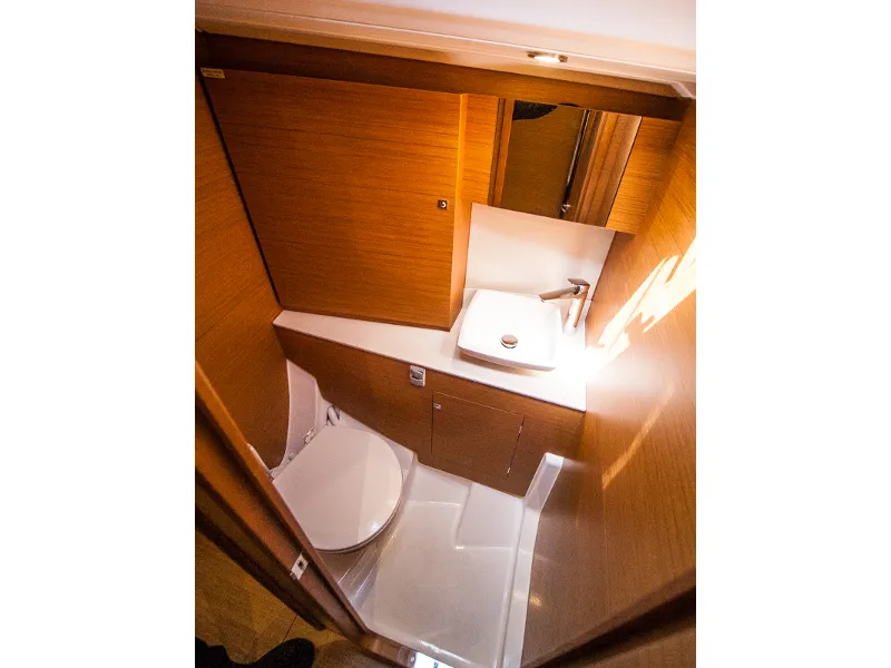 Head on MALIN (owner version, new sails 2024., air condition, generator), a Dufour 460 Grand Large sailboat at Primošten, Cr…