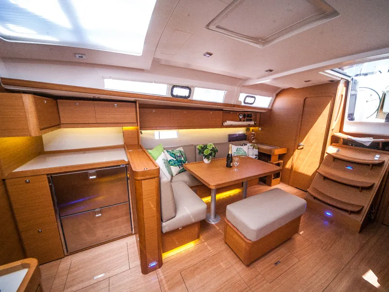 Salon of MALIN (owner version, new sails 2024., air condition, generator), a Dufour 460 Grand Large sailboat at Primošten, C…