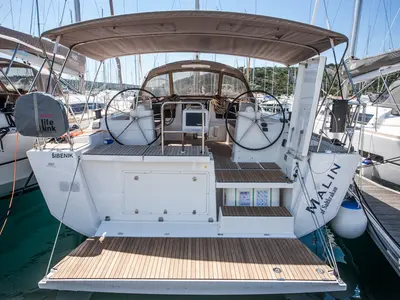 Deck of MALIN (owner version, new sails 2024., air condition, generator), a Dufour 460 Grand Large sailboat at Primošten, Cr…