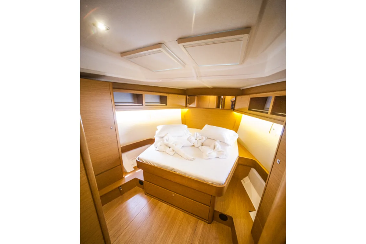 Cabin on MALIN (owner version, new sails 2024., air condition, generator), a Dufour 460 Grand Large sailboat at Primošten, C…