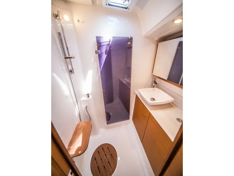 Head on MALIN (owner version, new sails 2024., air condition, generator), a Dufour 460 Grand Large sailboat at Primošten, Cr…