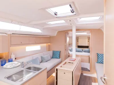 Galley of Sunsail 37.3 Premium, a Dufour 37 sailboat at Municipal Unit of Lefkada, Greece