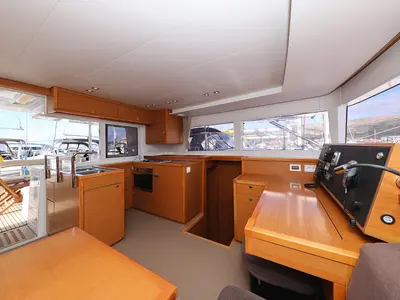 Galley of Dorka V, a Lagoon 450 catamaran at Grad Vodice, Croatia