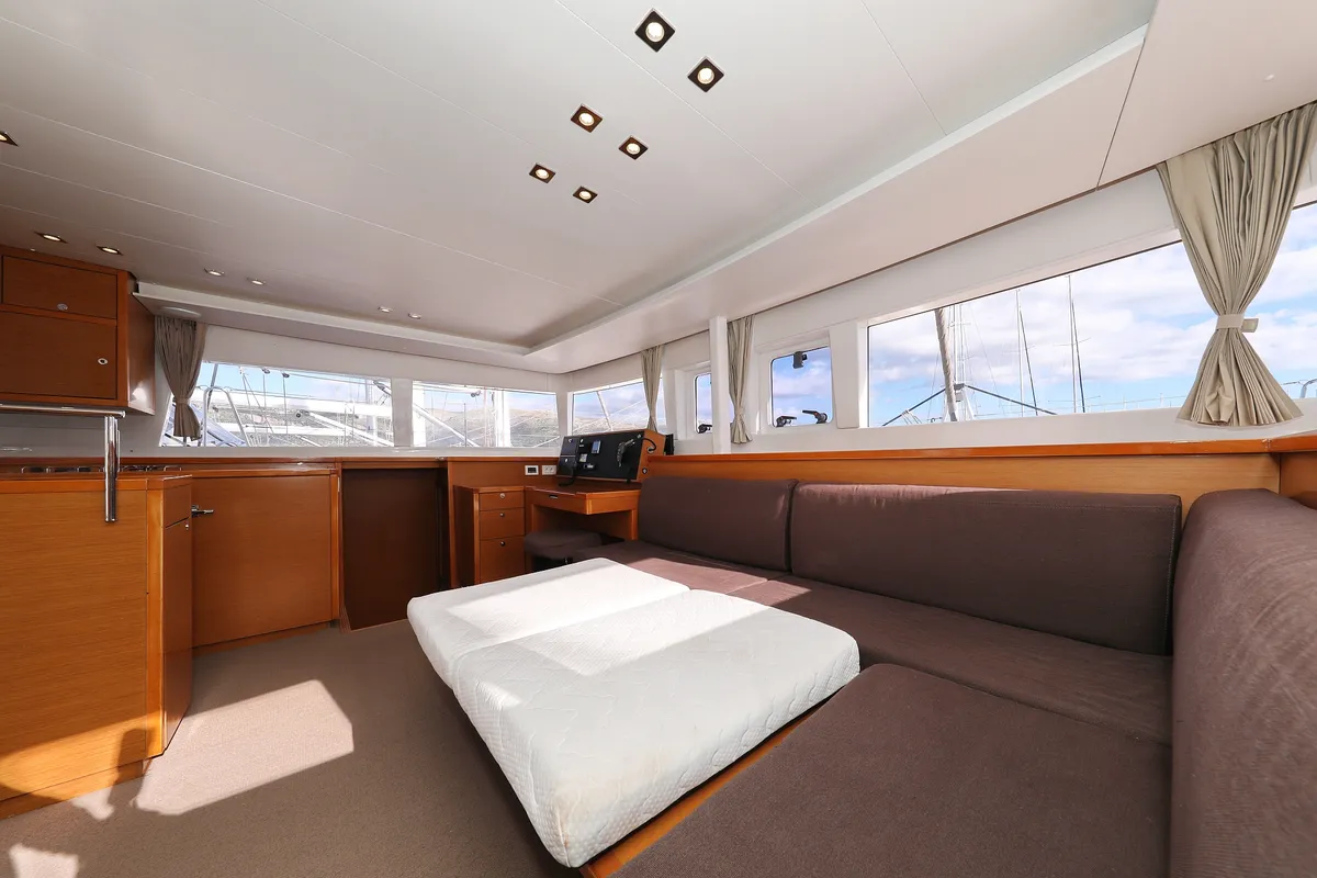 Dorka V, a Lagoon 450 catamaran at Grad Vodice, Croatia