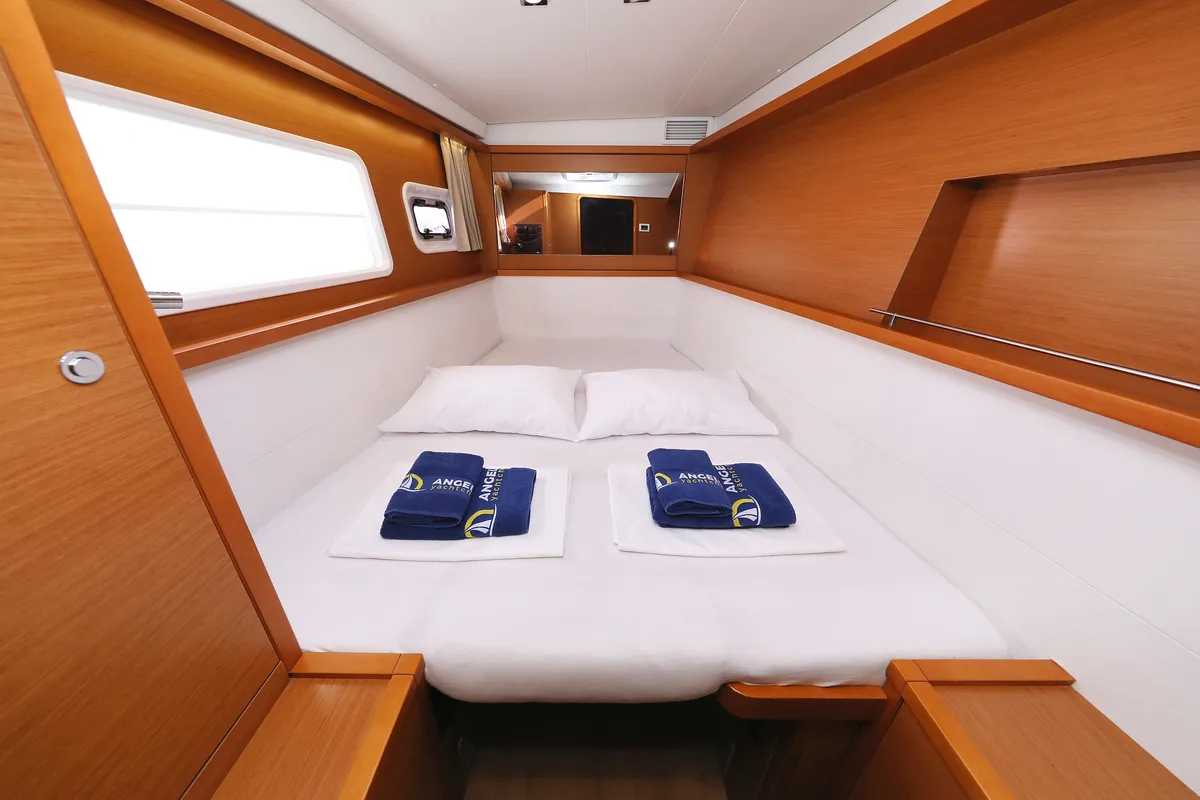 Cabin on Dorka V, a Lagoon 450 catamaran at Grad Vodice, Croatia