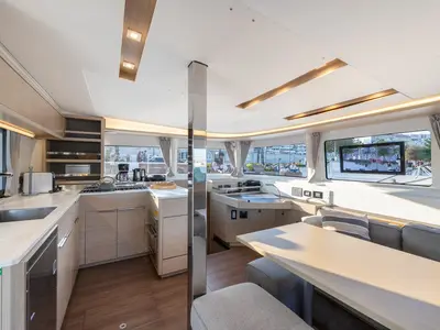 Galley of Skyfall, a Lagoon 46 catamaran at Split, Croatia