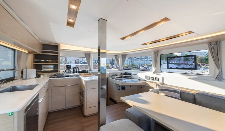 Galley of Skyfall, a Lagoon 46 catamaran at Split, Croatia