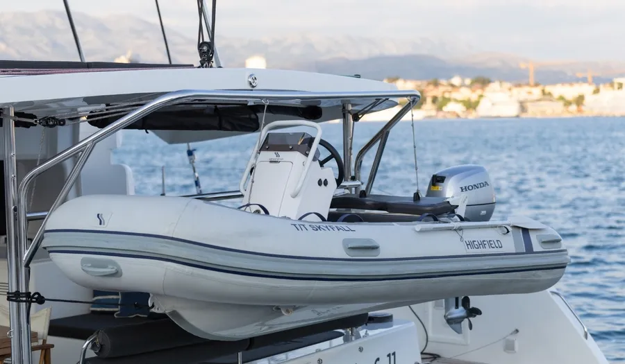 Skyfall, a Lagoon 46 catamaran at Split, Croatia