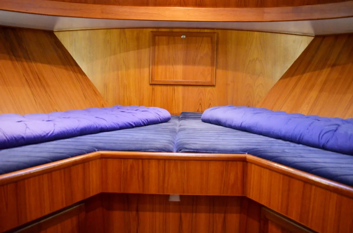 Cabin on Drait 99, a De Drait DeLuxe 42 motorboat at Drachten, Netherlands