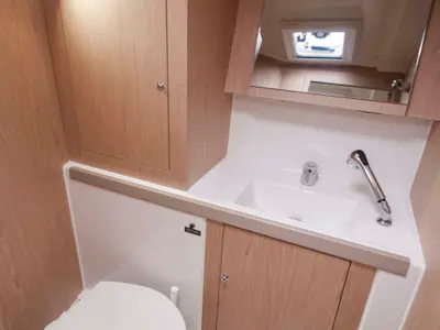 Head on Free, a Beneteau Oceanis 41.1 sailboat at Municipal Unit of Lefkada, Greece