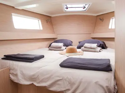 Cabin on Free, a Beneteau Oceanis 41.1 sailboat at Municipal Unit of Lefkada, Greece