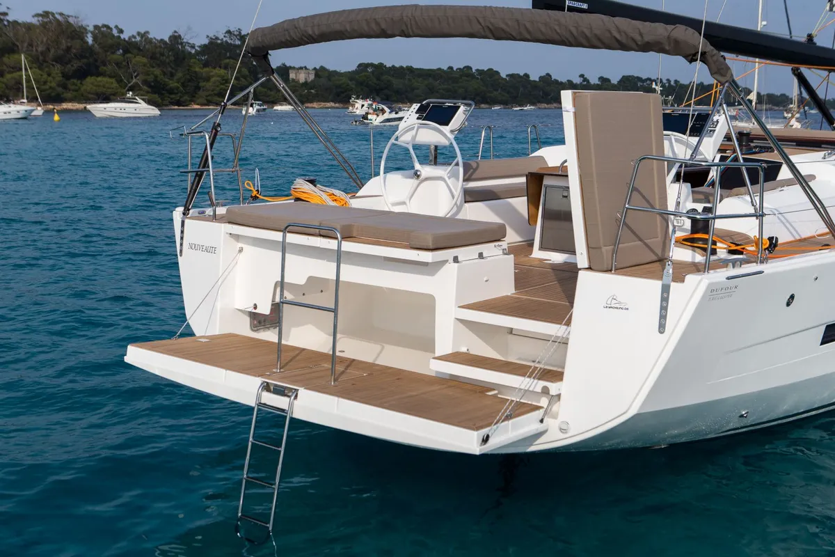 INVICTUS, a Dufour 56 Exclusive sailboat at Capo d'Orlando, Italy