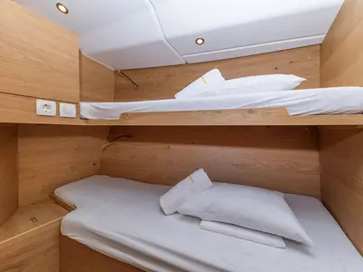 Cabin on Amaretto, a Elan Impression 45 sailboat at Zadar, Croatia