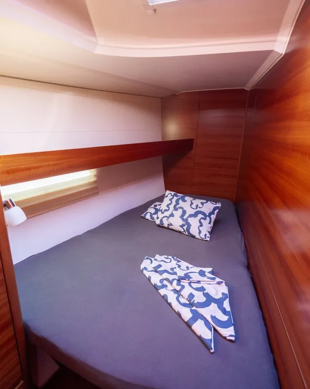 Cabin on Cygnus, a Dufour 460 GL sailboat at Grad Pula, Croatia