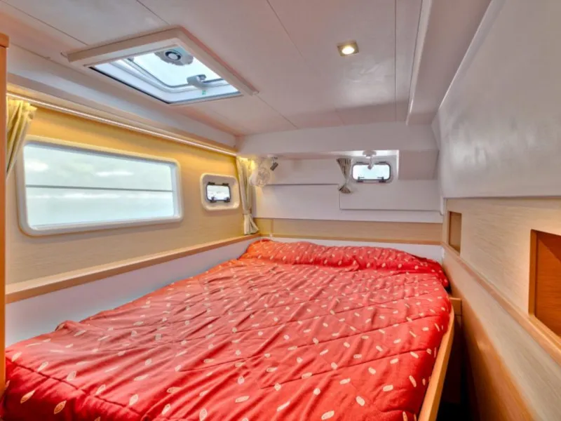 Cabin on Armonia, a Lagoon 400 S2 catamaran at Palairos, Greece