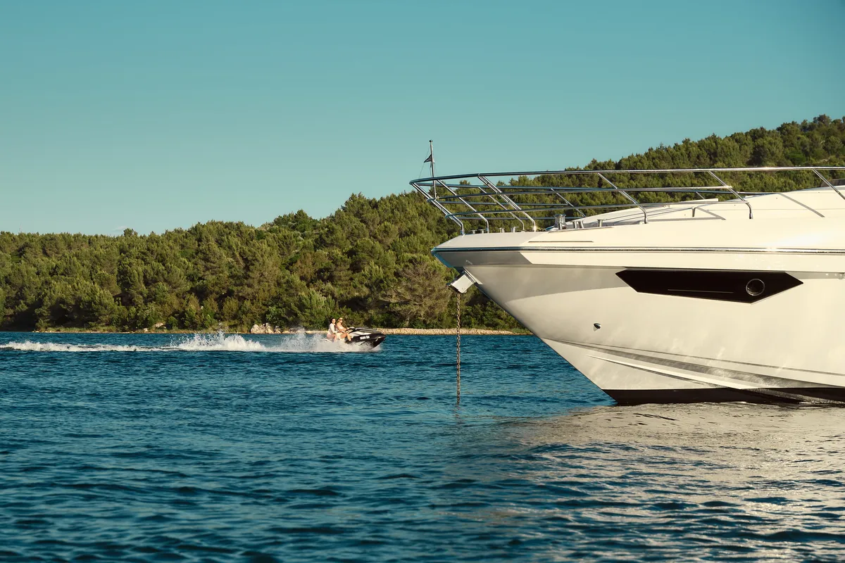 Alyss, a Azimut 72 motor yacht at Skradin, Croatia