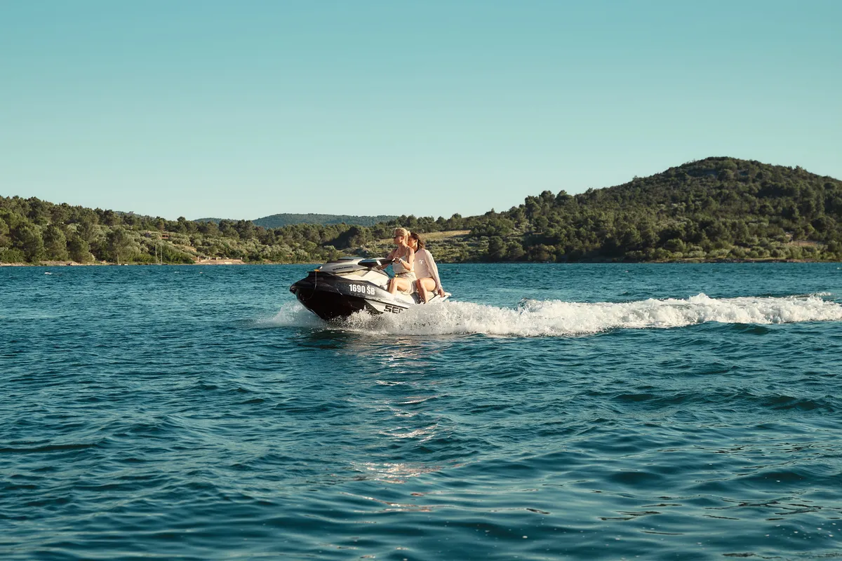 Alyss, a Azimut 72 motor yacht at Skradin, Croatia