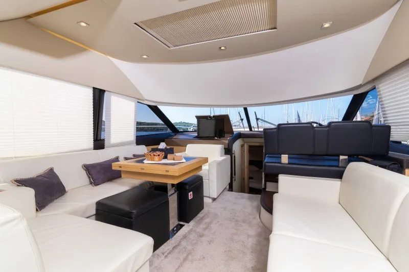 Salon of Serendipity I, a Prestige 500 motorboat at Grad Šibenik, Croatia