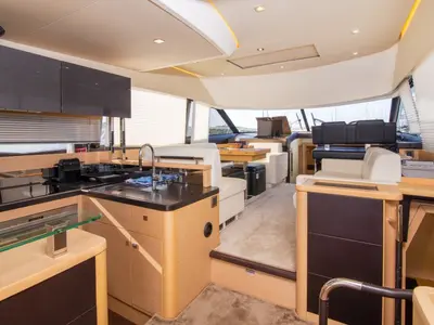 Galley of Serendipity I, a Prestige 500 motorboat at Grad Šibenik, Croatia