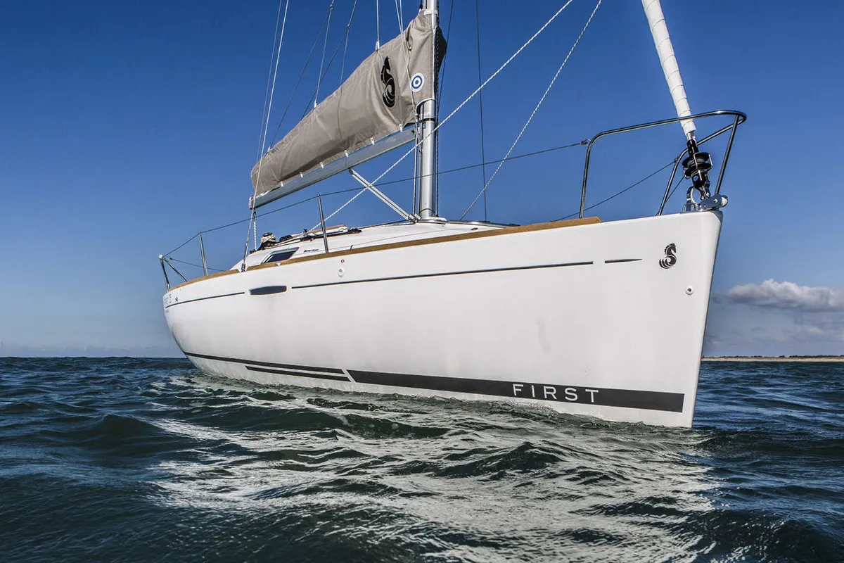 Exterior view of Marlem, a Beneteau First 25 S sailboat at Kerners, France