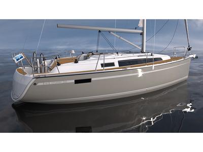 Floor plan of Lotus, a Bavaria Cruiser 34 sailboat at Općina Sukošan, Croatia