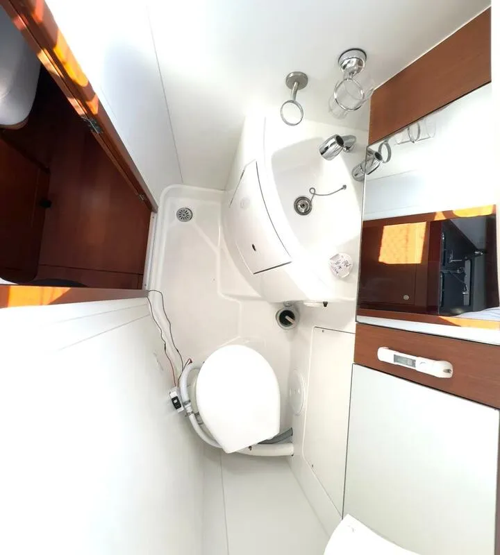 Head on Finia, a Beneteau Oceanis 34 sailboat at Grad Opatija, Croatia