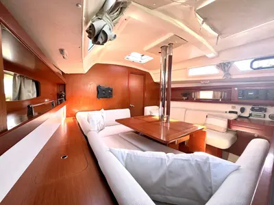 Salon of Finia, a Beneteau Oceanis 34 sailboat at Grad Opatija, Croatia