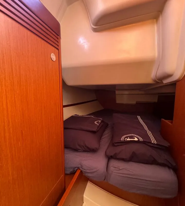 Cabin on Finia, a Beneteau Oceanis 34 sailboat at Grad Opatija, Croatia