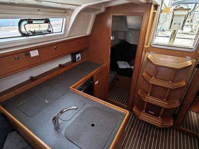 Galley of Almira, a Bavaria Cruiser 37 sailboat at Fethiye, Turkey