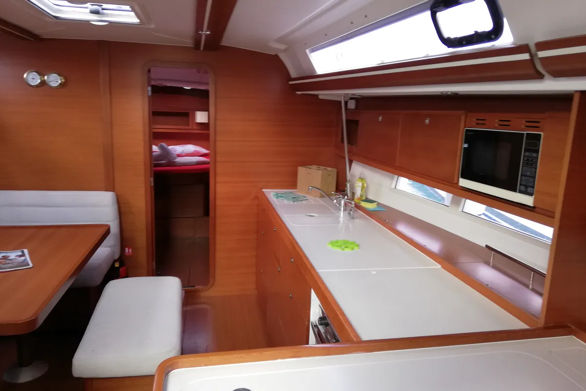 Salon of My Life, a Dufour 450 Grand Large sailboat at Grad Pula, Croatia
