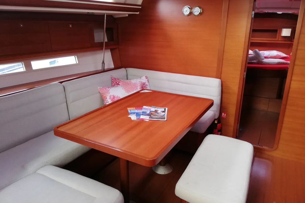 Salon of My Life, a Dufour 450 Grand Large sailboat at Grad Pula, Croatia