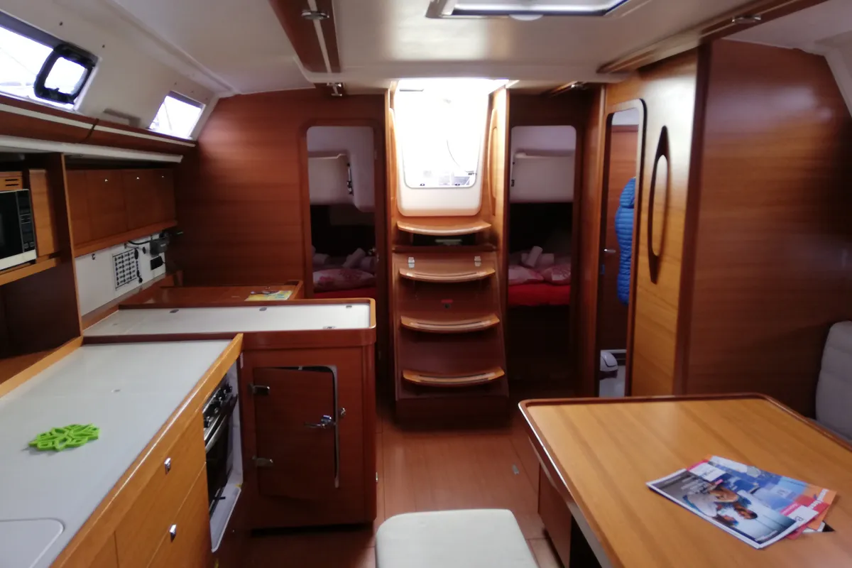 Salon of My Life, a Dufour 450 Grand Large sailboat at Grad Pula, Croatia