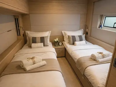 Cabin on Princess Karla, a Lagoon 60 catamaran at Grad Kaštela, Croatia